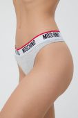 Стринги Moschino Underwear колір сірий