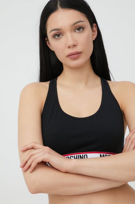 Бюстгальтер Moschino Underwear колір чорний однотонний (2298255) Бюстгальтер Moschino Underwear колір чорний однотонний (2298255)