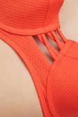 Купальний бюстгальтер Superdry колір помаранчевий ущільнена чашечка Купальний бюстгальтер Superdry колір помаранчевий ущільнена чашечка