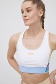 Спортивний бюстгальтер P.E Nation Gravity колір білий візерунок Спортивний бюстгальтер P.E Nation Gravity колір білий візерунок