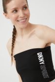 Топ Dkny жіночий колір чорний оголоне плече