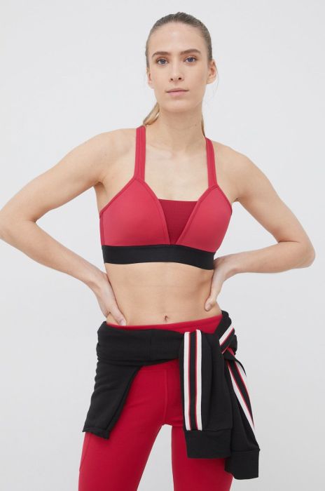 Спортивний бюстгальтер Rossignol колір бордовий однотонний Спортивний бюстгальтер Rossignol колір бордовий однотонний