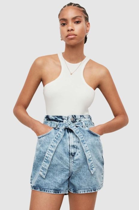 Боді AllSaints жіночі колір білий Боді AllSaints жіночі колір білий