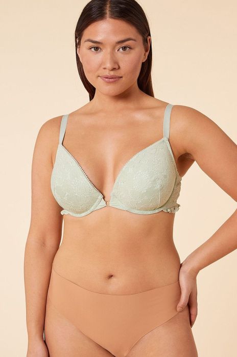 Бюстгальтер Etam колір зелений мереживо однотонний (2241424) Бюстгальтер Etam колір зелений мереживо однотонний (2241424)