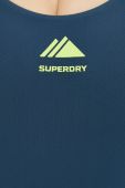 Суцільний купальник Superdry м'яка чашечка колір блакитний (2583933)