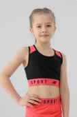 Дитячий спортивний бюстгальтер 4F колір чорний (2225146) Дитячий спортивний бюстгальтер 4F колір чорний (2225146)