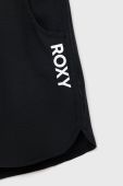Дитячі шорти Roxy колір чорний з принтом Дитячі шорти Roxy колір чорний з принтом