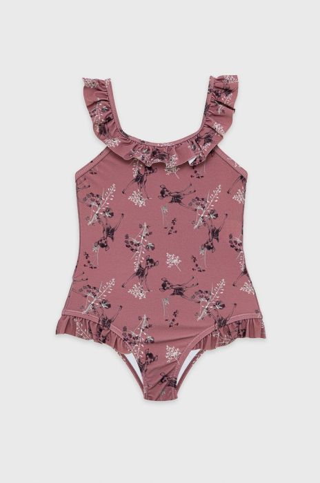 Дитячий закритий купальник Name it колір рожевий Дитячий закритий купальник Name it колір рожевий