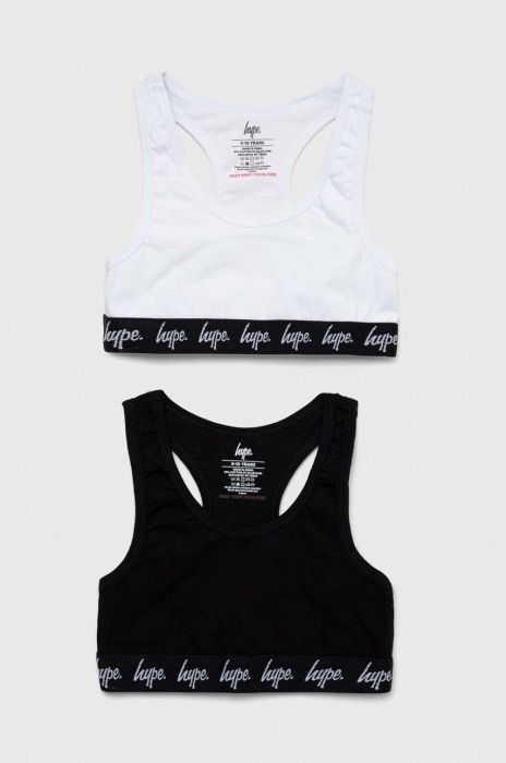 Дитячий бюстгальтер Hype 2-pack колір чорний Дитячий бюстгальтер Hype 2-pack колір чорний
