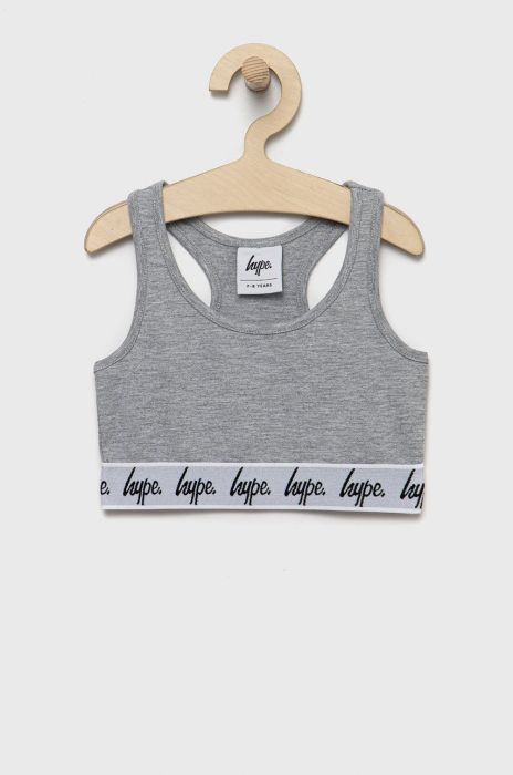 Дитячий бюстгальтер Hype колір сірий Дитячий бюстгальтер Hype колір сірий