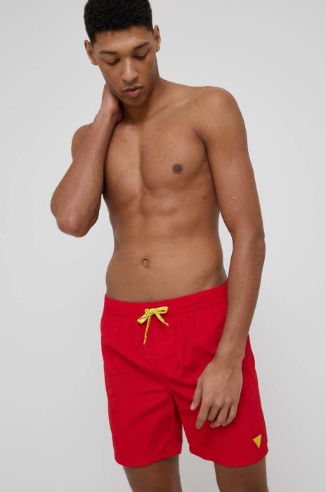Купальні шорти Guess колір червоний