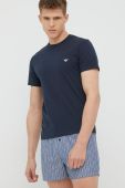Бавовняна піжама Emporio Armani Underwear колір синій візерунок