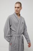 Бавовняний халат BOSS колір сірий (2188209) Бавовняний халат BOSS колір сірий (2188209)