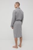 Бавовняний халат BOSS колір сірий (2188209) Бавовняний халат BOSS колір сірий (2188209)