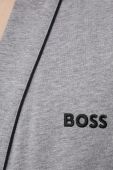 Бавовняний халат BOSS колір сірий (2188209) Бавовняний халат BOSS колір сірий (2188209)