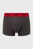 Боксери HUGO 3-pack чоловічі колір сірий (3480519) Боксери HUGO 3-pack чоловічі колір сірий (3480519)