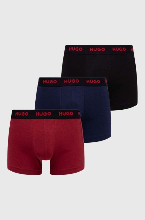 Боксери HUGO 3-pack чоловічі колір блакитний (3487096) Боксери HUGO 3-pack чоловічі колір блакитний (3487096)