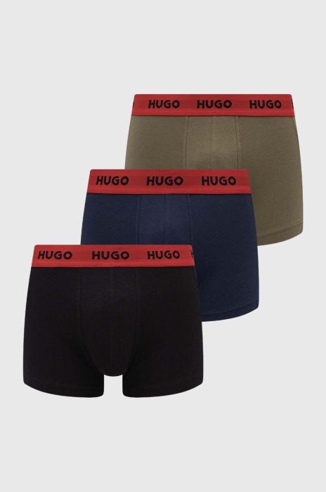 Боксери HUGO 3-pack чоловічі колір блакитний (3206190) Боксери HUGO 3-pack чоловічі колір блакитний (3206190)