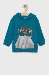 Дитяча бавовняна кофта United Colors of Benetton з принтом колір блакитний (2029649)