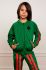 Дитяча кофта Mini Rodini колір зелений з аплікацією