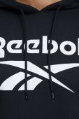 Кофта Reebok GI6699 жіноча колір чорний з принтом GI6699-BLACK Кофта Reebok GI6699 жіноча колір чорний з принтом GI6699-BLACK