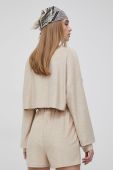 Кофта Sixth June жіноча колір бежевий однотонна Кофта Sixth June жіноча колір бежевий однотонна