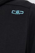 Кофта CMP жіноча колір чорний з капюшоном однотонна Кофта CMP жіноча колір чорний з капюшоном однотонна