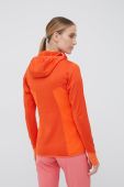 Спортивна кофта Salewa Puez Hybrid жіноча колір помаранчевий візерунок Спортивна кофта Salewa Puez Hybrid жіноча колір помаранчевий візерунок