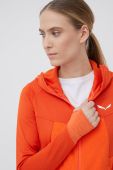 Спортивна кофта Salewa Puez Hybrid жіноча колір помаранчевий візерунок Спортивна кофта Salewa Puez Hybrid жіноча колір помаранчевий візерунок