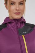 Спортивна кофта Viking Yosemite колір фіолетовий з капюшоном однотонна