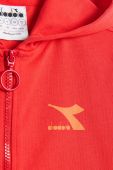 Дитяча бавовняна кофта Diadora колір червоний однотонна Дитяча бавовняна кофта Diadora колір червоний однотонна