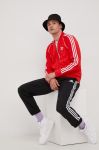 Кофта adidas Originals HF2124 Adicolor Classics Primeblue SST Track Jacket чоловіча колір червоний з аплікацією HF2124-VIVRED Кофта adidas Originals HF2124 Adicolor Classics Primeblue SST Track Jacket чоловіча колір червоний з аплікацією HF2124-VIVRED