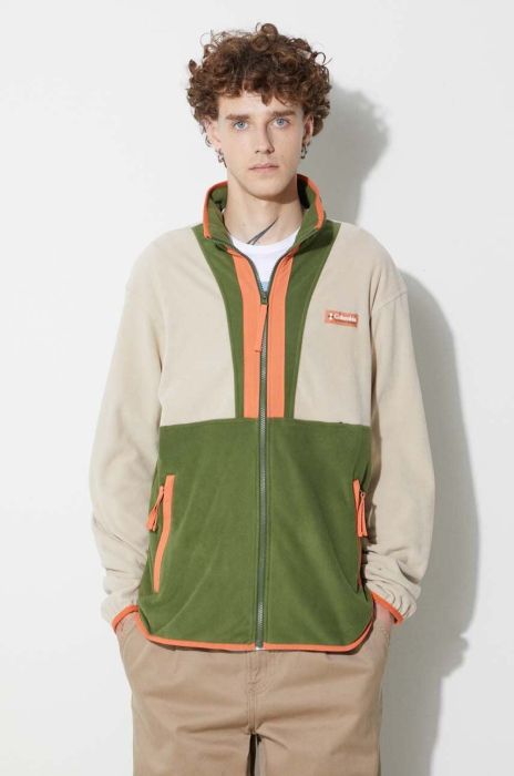 Спортивна кофта Columbia Back Bowl чоловіча колір бежевий візерунок 1890764-271