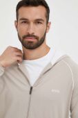 Кофта BOSS чоловіча колір бежевий з капюшоном однотонна (3081088) Кофта BOSS чоловіча колір бежевий з капюшоном однотонна (3081088)