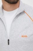 Кофта BOSS чоловіча колір сірий меланж Кофта BOSS чоловіча колір сірий меланж