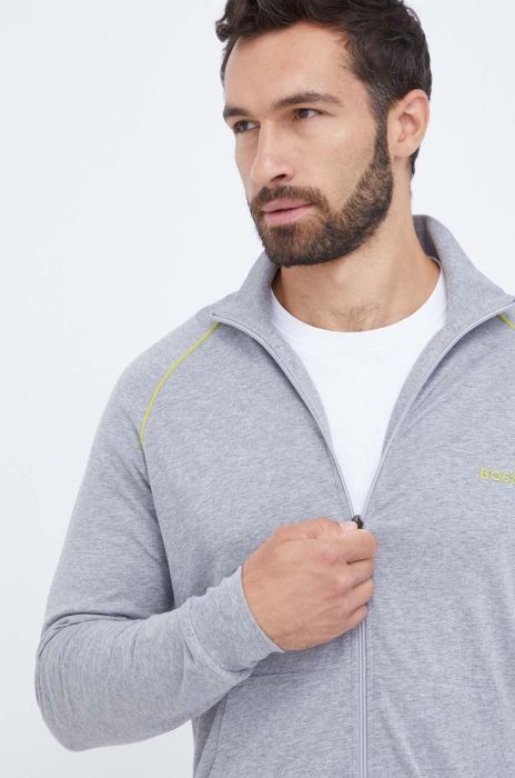 Кофта лаунж BOSS колір сірий меланж (3439911) Кофта лаунж BOSS колір сірий меланж (3439911)