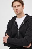 Бавовняна кофта BOSS чоловіча колір чорний з капюшоном однотонна (2219312) Бавовняна кофта BOSS чоловіча колір чорний з капюшоном однотонна (2219312)