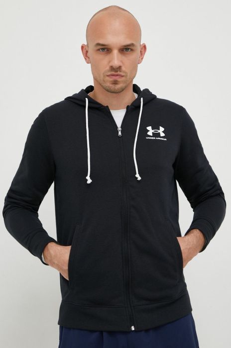 Кофта Under Armour чоловіча колір чорний однотонна (2450487) Кофта Under Armour чоловіча колір чорний однотонна (2450487)