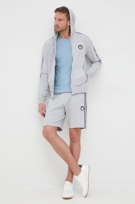 Кофта Michael Kors чоловіча колір сірий з аплікацією (2144706) Кофта Michael Kors чоловіча колір сірий з аплікацією (2144706)