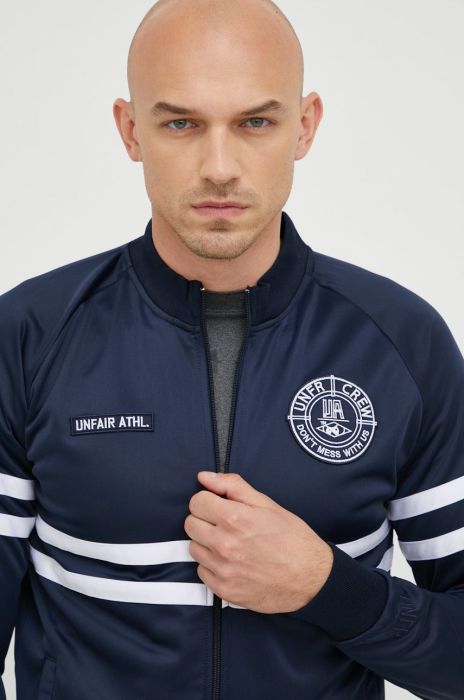 Кофта Unfair Athletics чоловіча колір синій з аплікацією Кофта Unfair Athletics чоловіча колір синій з аплікацією