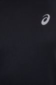 Лонгслів до бігу Asics колір чорний однотонний