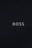 Піжамний лонгслів BOSS колір чорний з аплікацією Піжамний лонгслів BOSS колір чорний з аплікацією