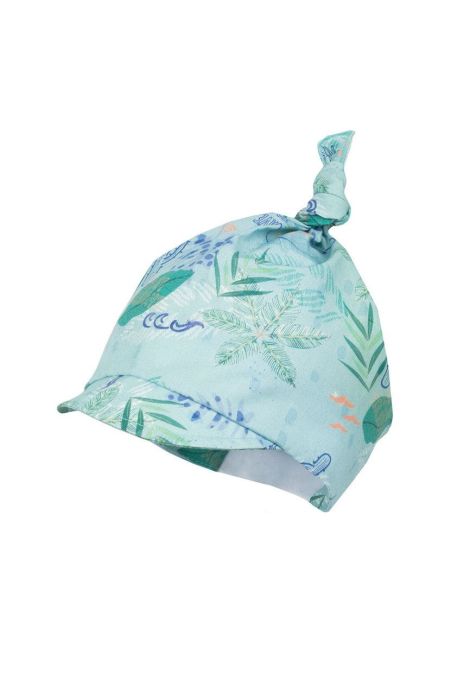 Дитяча шапка Jamiks колір бірюзовий з тонкого трикотажу Дитяча шапка Jamiks колір бірюзовий з тонкого трикотажу