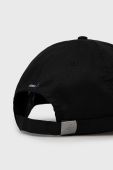 Бавовняна кепка Superdry колір чорний з аплікацією