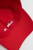 Кепка Fila колір червоний з аплікацією