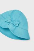 Дитячий капелюх Mayoral колір бірюзовий з бавовни Дитячий капелюх Mayoral колір бірюзовий з бавовни