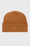 Шапка Hugo колір коричневий з тонкого трикотажу Шапка Hugo колір коричневий з тонкого трикотажу