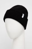 Вовняна шапка Samsoe Samsoe колір чорний з товстого трикотажу вовна (1883290)