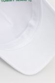 Кепка Tommy Jeans колір білий з аплікацією