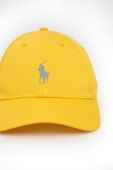 Кепка Polo Ralph Lauren колір жовтий з принтом Кепка Polo Ralph Lauren колір жовтий з принтом